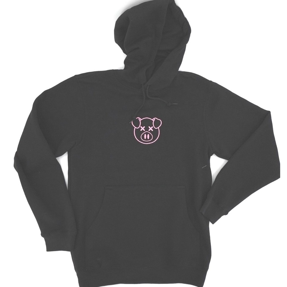 Shane Dawson Pig Hoodie Pink Embroidered Killer Merch Jeffree Star Size Medium
